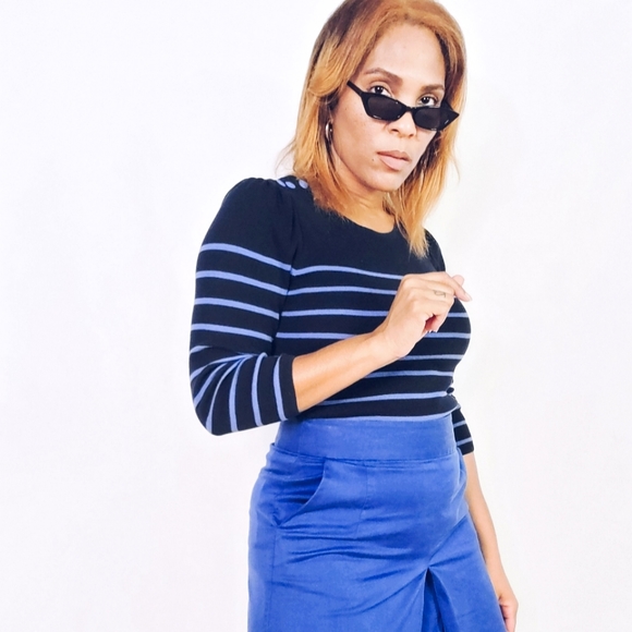 Talbots Striped Top - Picture 1 of 7